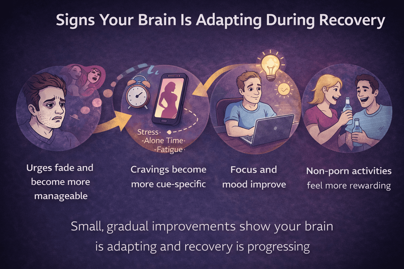 Signs your brain is adapting during porn recovery