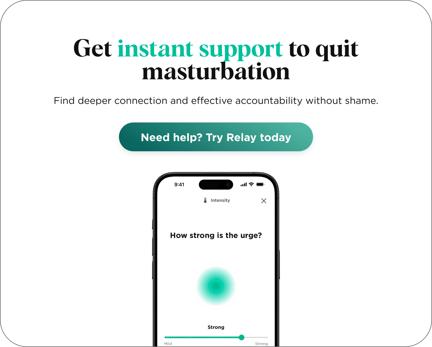 Instant support to quit porn